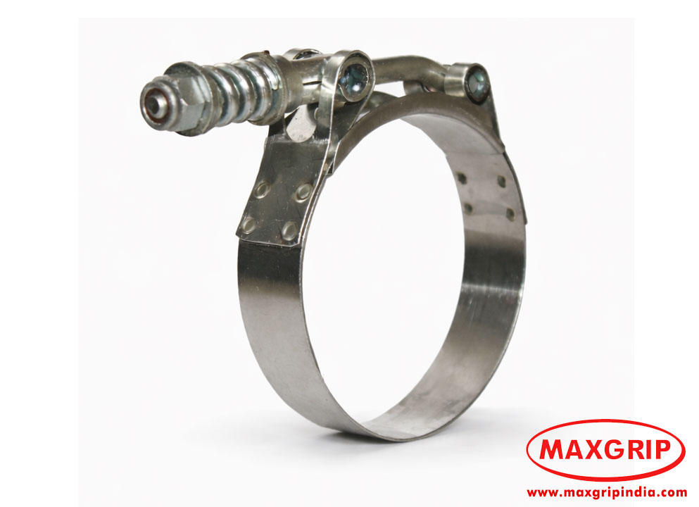 Spring loaded heavy duty clamp